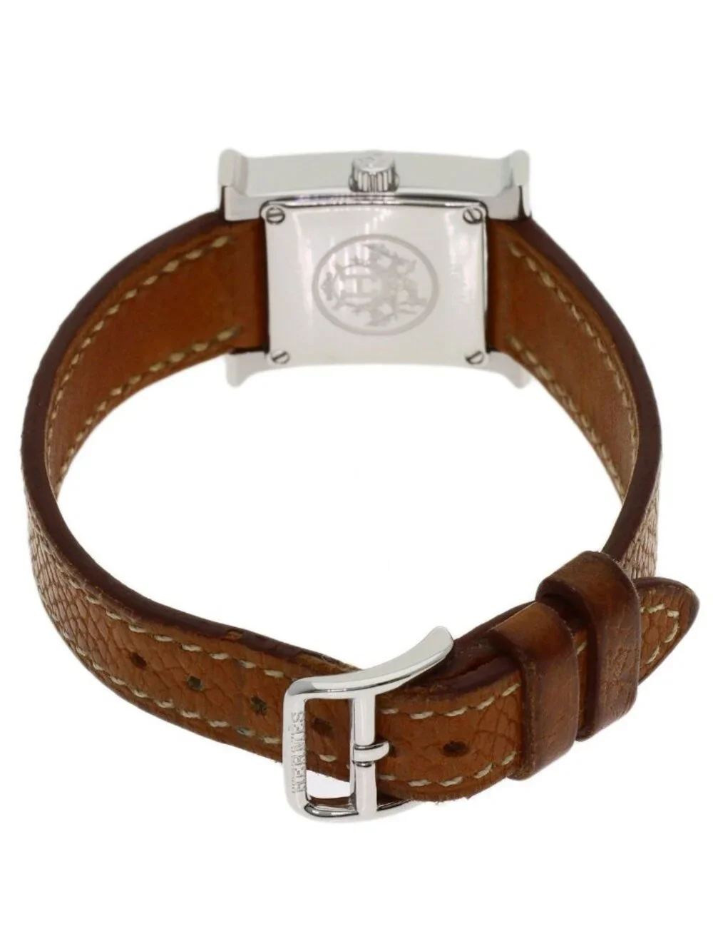 Hermes H Watch Mini SS Leather
